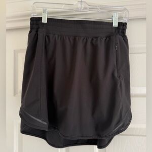 Gently used Lululemon athletic skort size 8 black